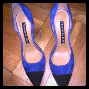 Veronica beard blue black heels